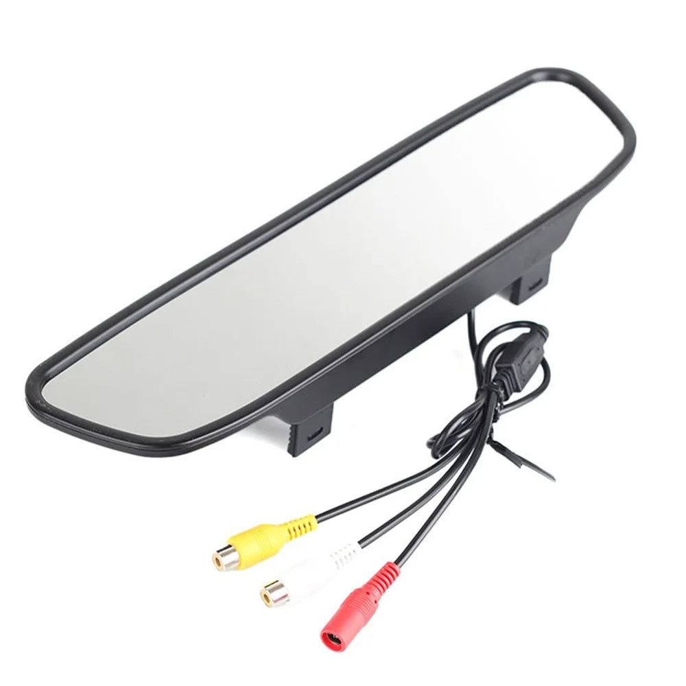 4.3 inch TFT LCD Screen Car Rearview Mirror Display with Back Camera PZ705+PZ402 - 2