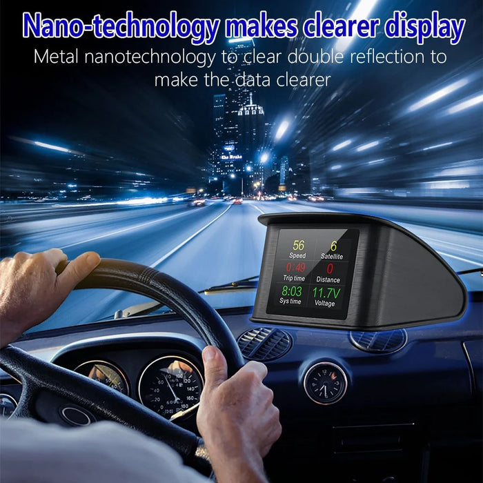T600 2.6 Inch LCD TFT GPS Speedometer Digital Speed Display Car Speed Projector Head Up Display Hud - 5