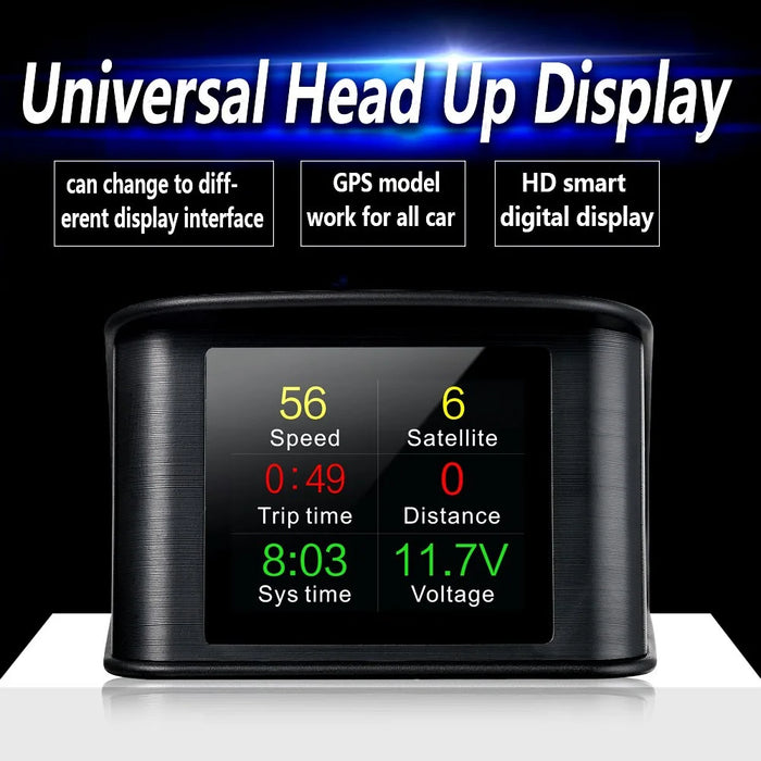 T600 2.6 Inch LCD TFT GPS Speedometer Digital Speed Display Car Speed Projector Head Up Display Hud - 7