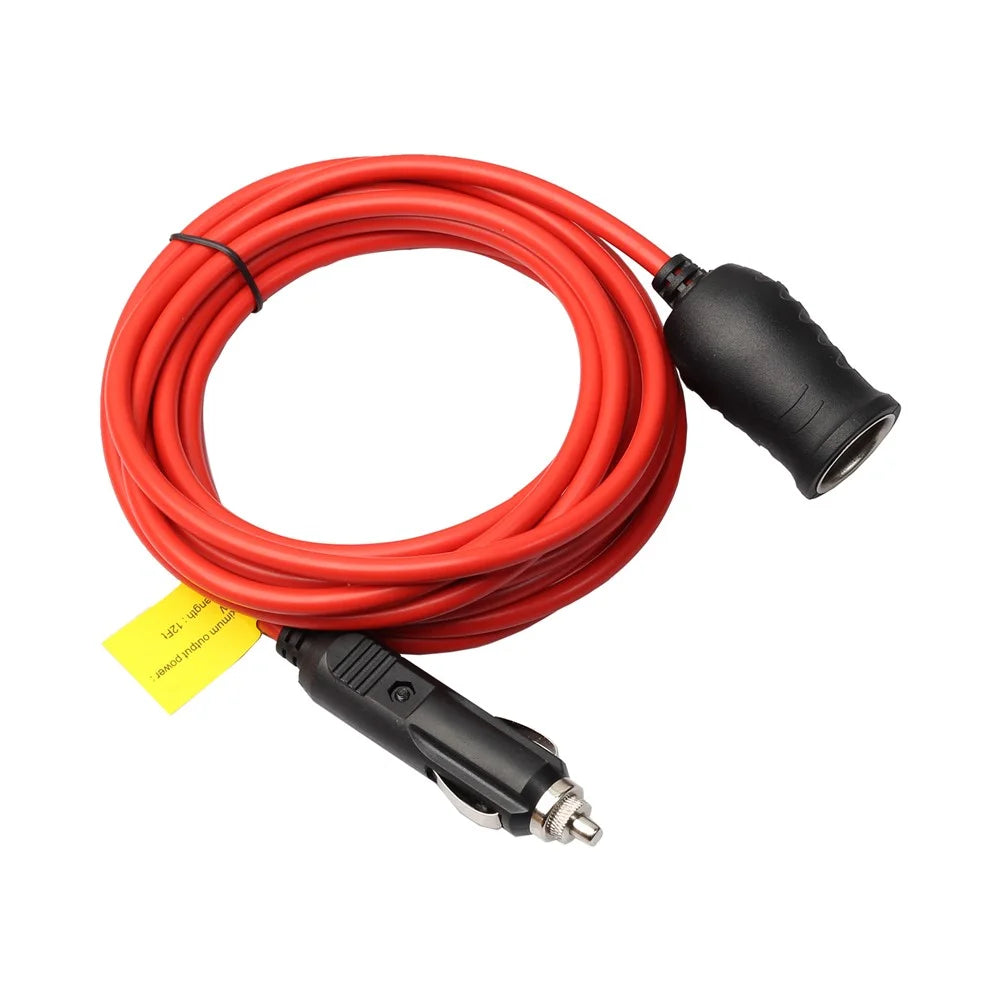 3.6M Heavy Duty Universal 12V/24V Cigarette Lighter Plug Male to Female Extension Cable with Socket 10A Fused - 6