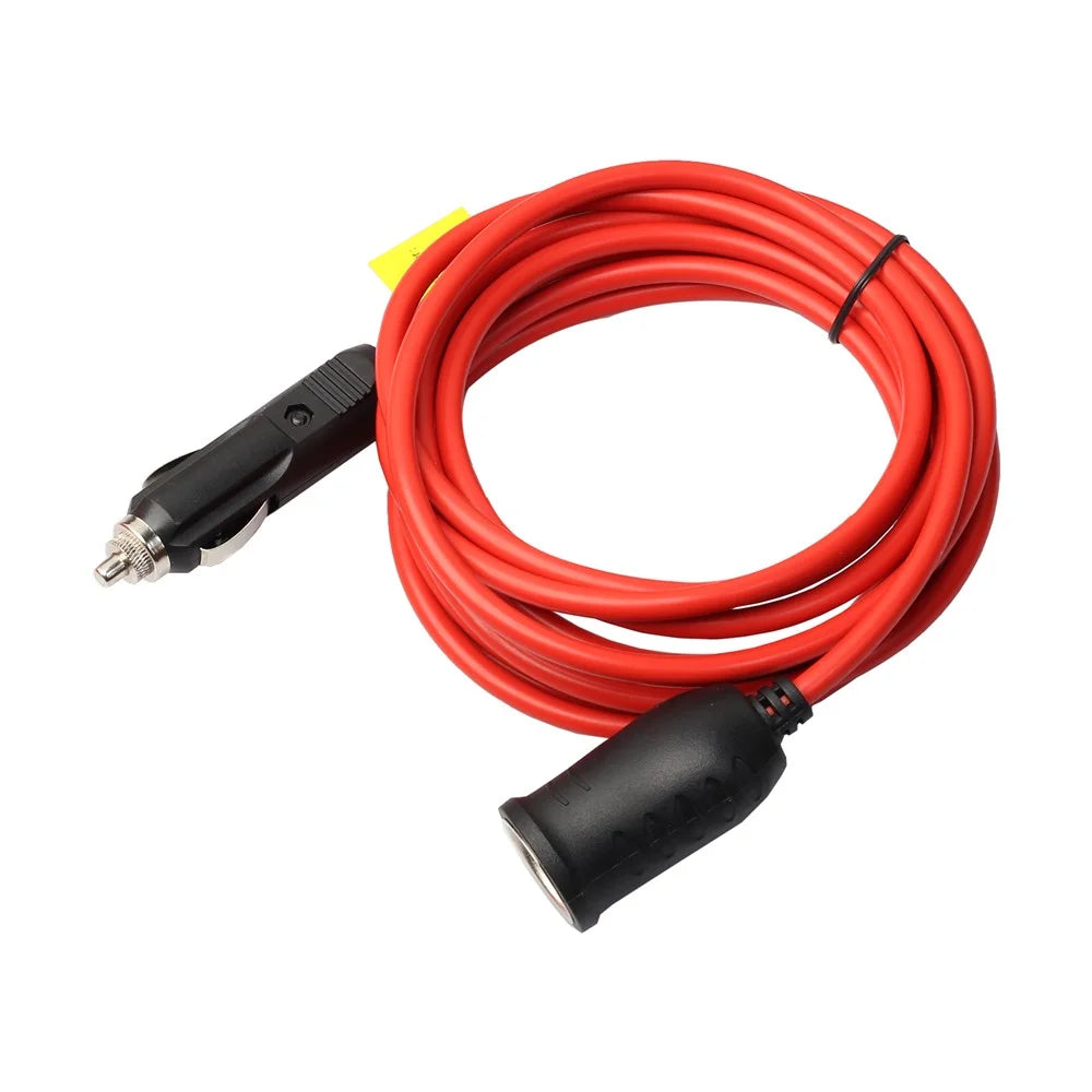 3.6M Heavy Duty Universal 12V/24V Cigarette Lighter Plug Male to Female Extension Cable with Socket 10A Fused - 7