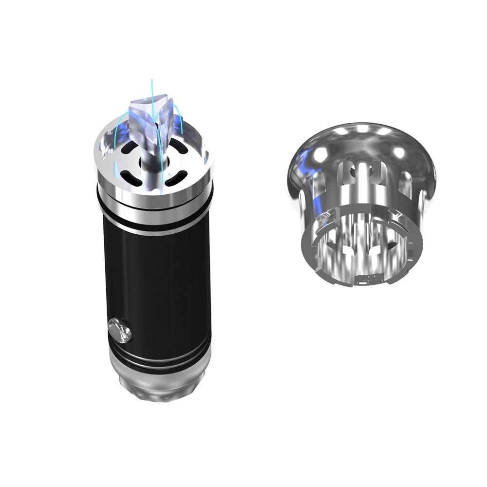Mini Ionic Air Purifier Freshener Auto Car Fresh Air Anion Ionic Purifier - Black - 6