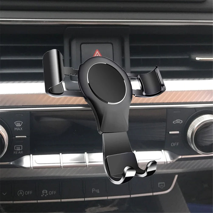 Mobile Support Mobile Phone Gravity Bracket Car Air Vent Mount for Audi A4L/A5 - Black - 1