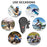 BT-S3 Waterproof IPX6 Motorcycle Helmet Bluetooth-compatible Headphone 1000m Interphone Hands-free Call Headset with FM Function - 7