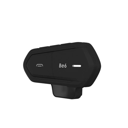 Motorcycle Helmet Bluetooth-compatible Headset Intercom with FM Radio Motorbike Walkie Talkie - All Black - 1