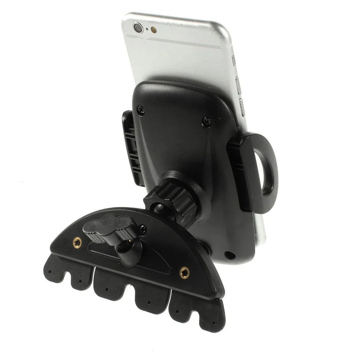 H74C81 360 Degree Rotating Ball Head Car CD Slot Mount Holder for 50-95mm Mobile Phone Tablet - 2