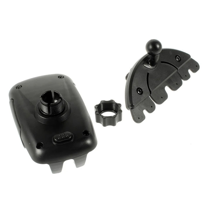 H74C81 360 Degree Rotating Ball Head Car CD Slot Mount Holder for 50-95mm Mobile Phone Tablet - 6