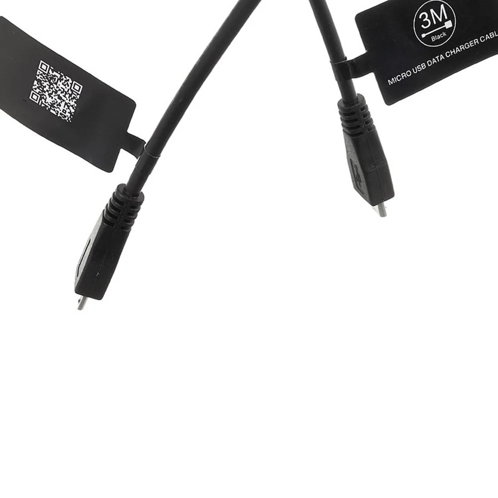 3M Micro USB 2.0 Data Sync Charger Cable Cord for Samsung HTC LG Sony Huawei - Black (In Stock) - 6