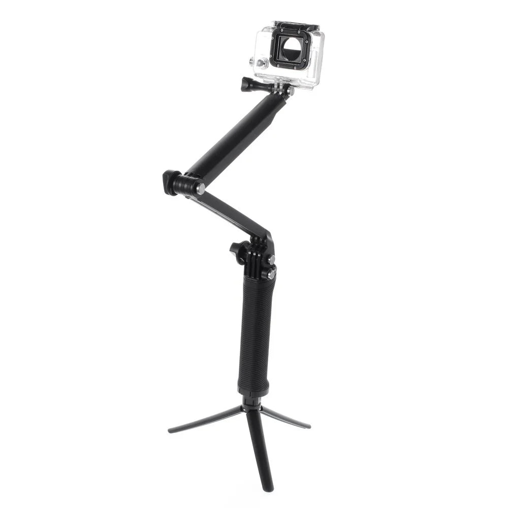 Folding Self-portrait Monopod with Tripod Stand for GoPro Hero 4 3+ 3 2 1 - 2