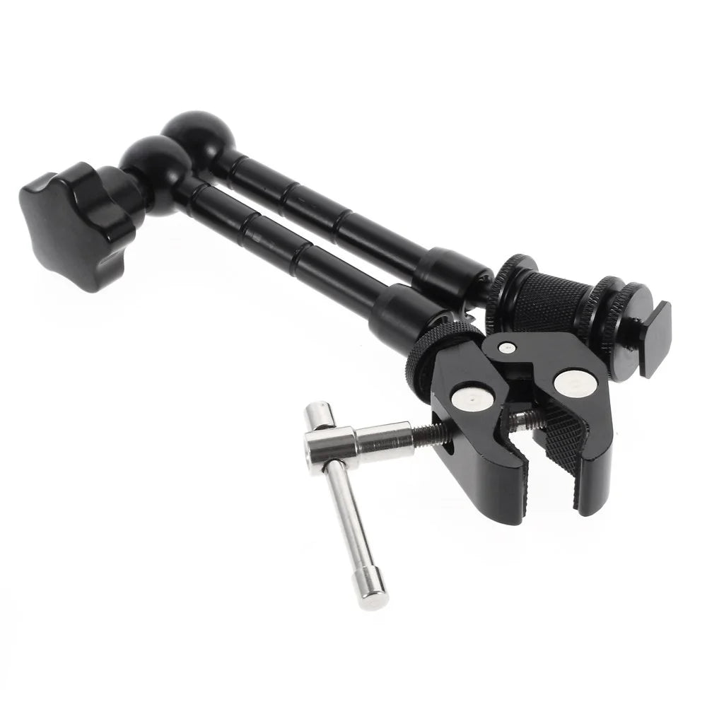 11 inches Magic Friction Arm + Super Clamp Claws Clip + Adapter for Camera Camcorder / LCD / LED light / DSLR Rig - 2