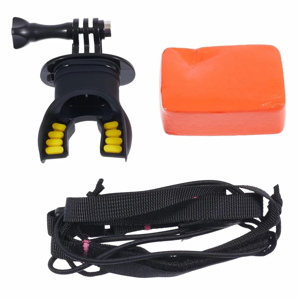 Surfing Shooting Mouth Mount Set for GoPro Hero 12 / 11 / 10 / 9 / 8 / 7 / 6 / 5 / 4 / DJI Action 4 / 3 / 2 / 1 / SJCAM EKEN - 6