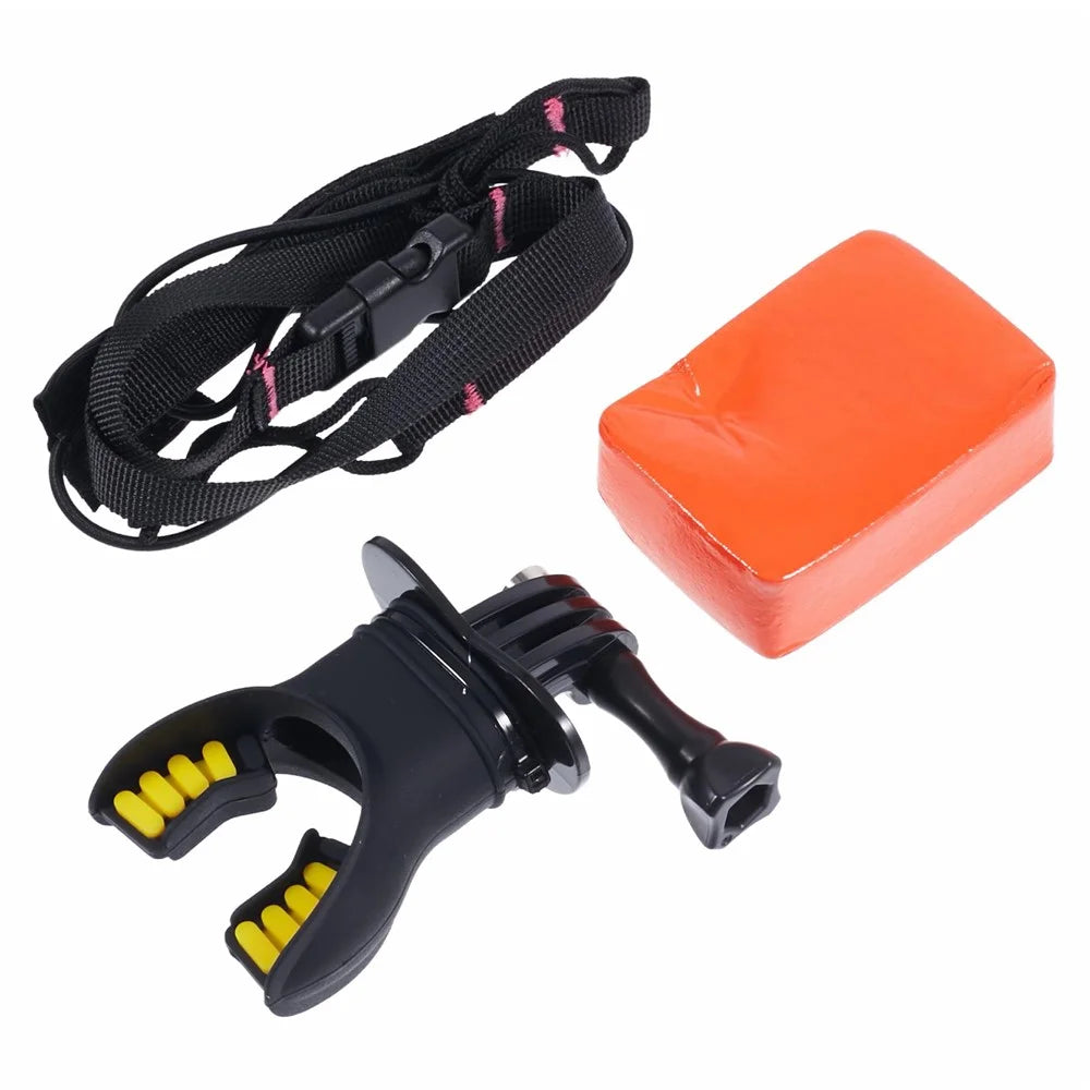 Surfing Shooting Mouth Mount Set for GoPro Hero 12 / 11 / 10 / 9 / 8 / 7 / 6 / 5 / 4 / DJI Action 4 / 3 / 2 / 1 / SJCAM EKEN - 7