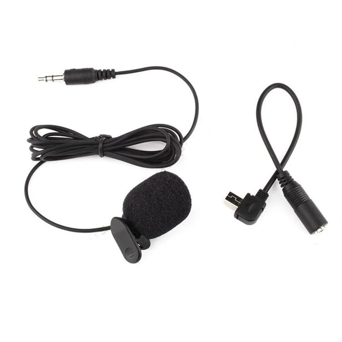 Mini USB Microphone with Clip + Mic Adapter for GoPro Hero 4/3+/3 - 4