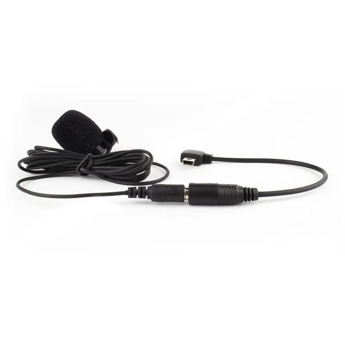 Mini USB Microphone with Clip + Mic Adapter for GoPro Hero 4/3+/3 - 5