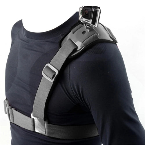 Adjustable Single Shoulder Strap for GoPro HERO 4/3+/3/2/1/SJ4000/SJ5000/SJ6000/Xiaomi Yi - Black - 1