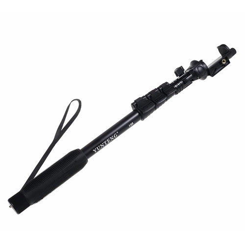 Selfie Stick Monopod with Phone Clamp + Tripod Adapter for Mobile Phones and GoPro Hero Cameras - 1