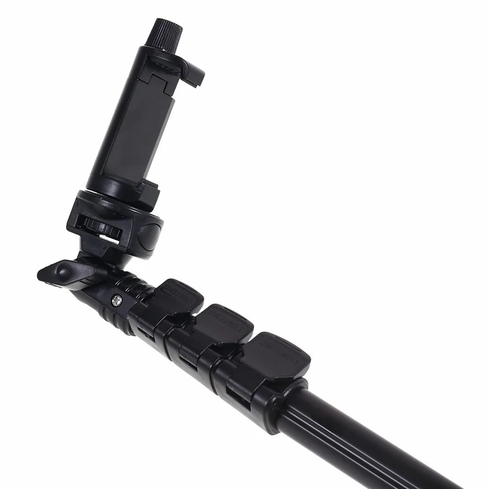 Selfie Stick Monopod with Phone Clamp + Tripod Adapter for Mobile Phones and GoPro Hero Cameras - 5