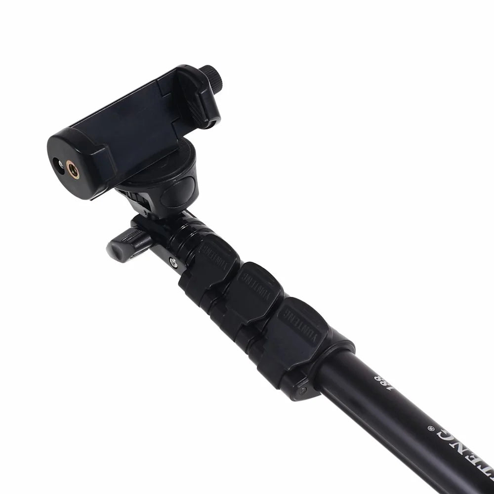Selfie Stick Monopod with Phone Clamp + Tripod Adapter for Mobile Phones and GoPro Hero Cameras - 6