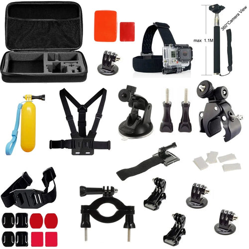39 in 1 Gopro Accessories Kit with Chest Belt, Headstrap and Monopod for GoPro Hero 4/3+/3/2/1 SJCAM SJ5000+/5000WIFI/5000/4000+/4000WIFI/4000/3000/2000/1000 Xiaomi Yi - 1