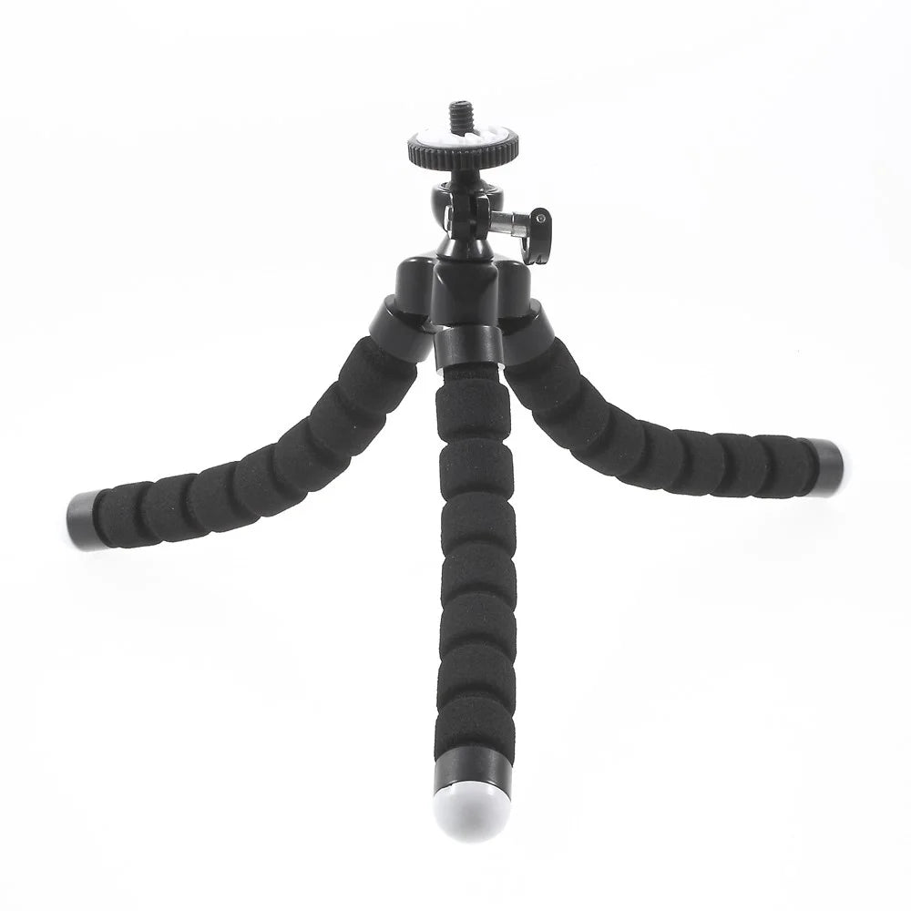 Portable Soft Adjustable Tripod Holder for GoPro Hero 4/3+/3/2/1 SJ4000/5000/6000 Xiaomi Yi - Black - 3