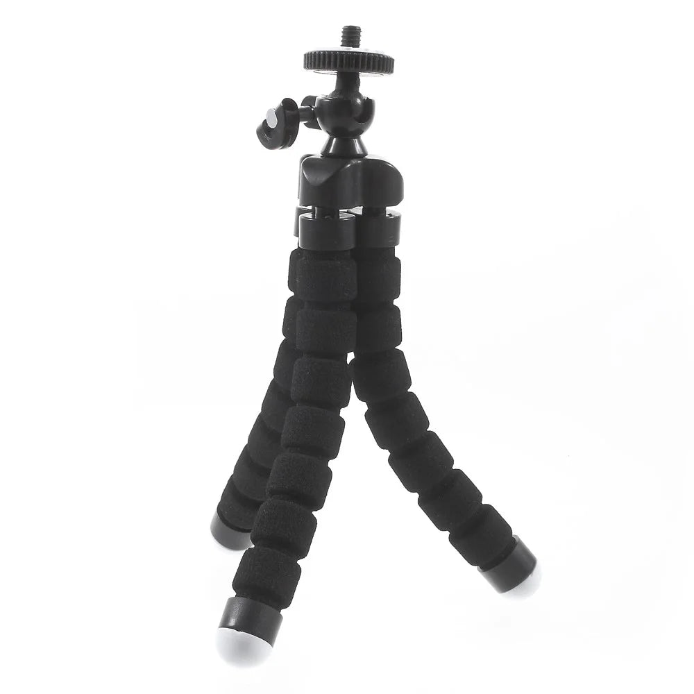 Portable Soft Adjustable Tripod Holder for GoPro Hero 4/3+/3/2/1 SJ4000/5000/6000 Xiaomi Yi - Black - 4