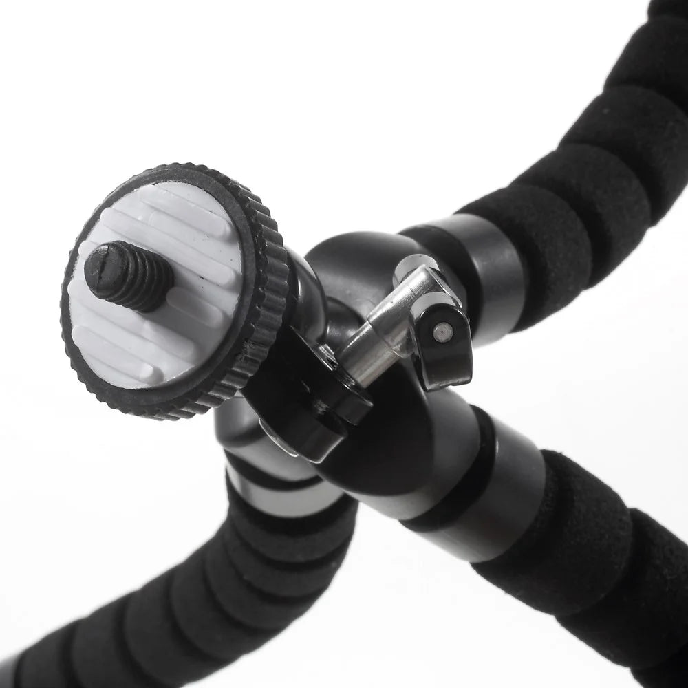 Portable Soft Adjustable Tripod Holder for GoPro Hero 4/3+/3/2/1 SJ4000/5000/6000 Xiaomi Yi - Black - 6