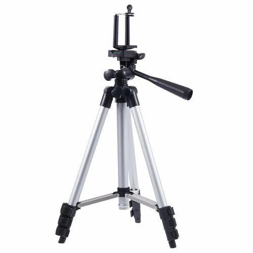 Retractable Aluminum Alloy Tripod Mount Stand for DSLR Camera / Phone / Fishing Flashlight - 1