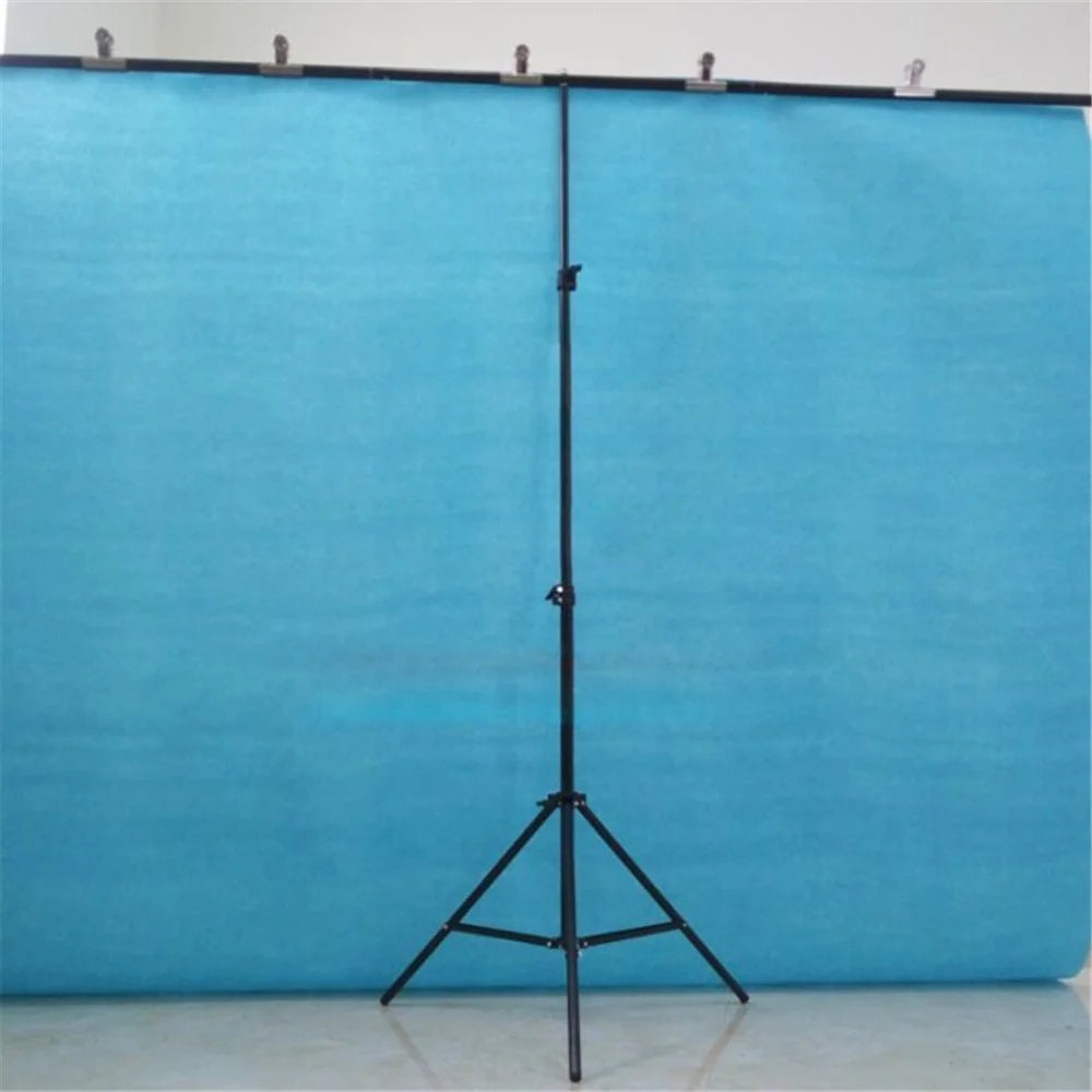 Photography 200x200CM PVC Backdrop Background Support Stand System T-Frame Stand Kit - Black - 1