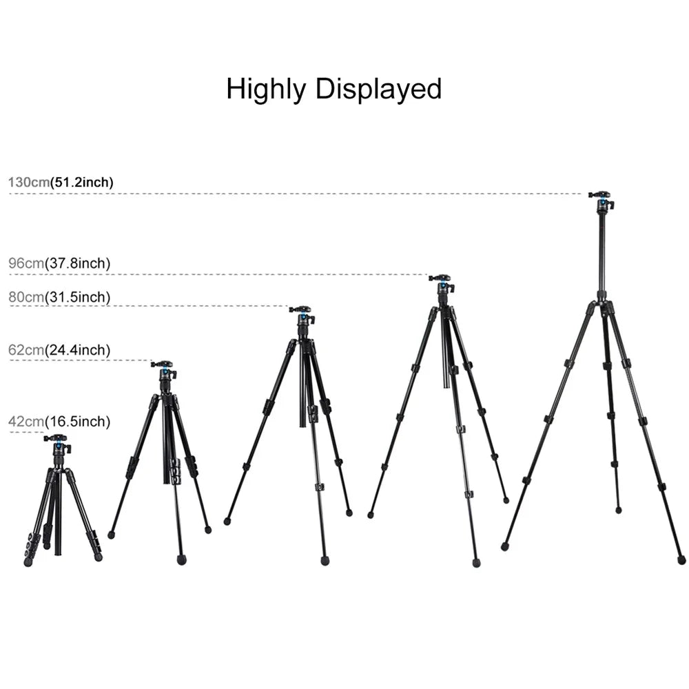 PULUZ PU3009 Portable Aluminum Alloy Camera Tripod with Adjustable Leg Height 36~92cm for Sony, Nikon, Canon DSLR Cameras - 4