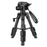 ZOMEI Q100 Portable Aluminum Alloy Mini Travel Camera Tabletop Tripod Lampstand - Black - 1