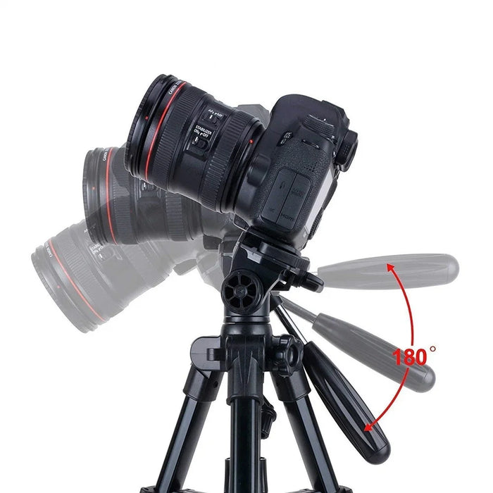 ZOMEI Q100 Portable Aluminum Alloy Mini Travel Camera Tabletop Tripod Lampstand - Black - 5