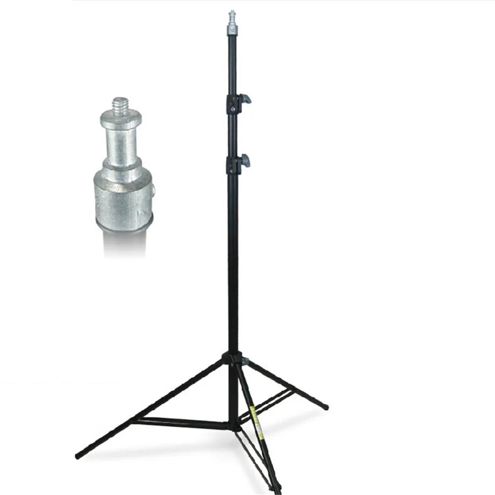 KAYLYPS 2m Aluminum Alloy Tripod Stand Tripod with 1/4 Screw Head for Photo Studio Flashes Photographic Lighting Softbox - 2