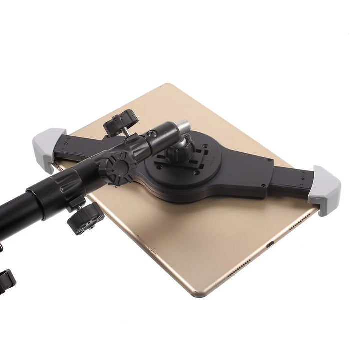 Adjustable Floor Tablet Tripod Stand Mount Holder Stronger Aluminum Alloy 4-Sections Design for iPad/iPad Mini/Samsung Galaxy Tab, within 7-11 Inch - 6
