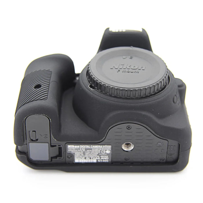 For Nikon D5500 D5600 Cameras Soft Silicone Protective Skin Shell Case - Black - 5