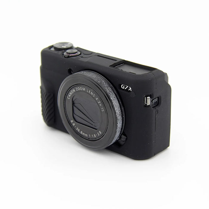 Soft Silicone Protective Case for Canon G7X Mark II - Black - 2