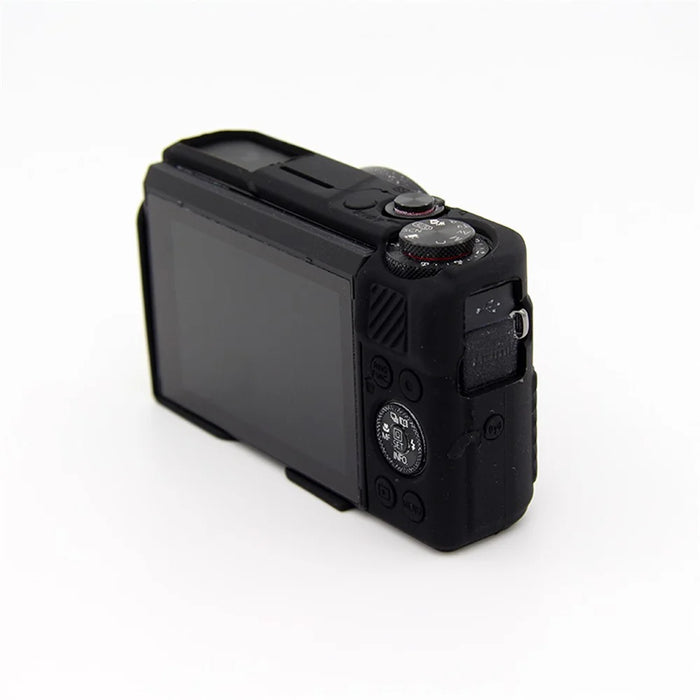 Soft Silicone Protective Case for Canon G7X Mark II - Black - 4