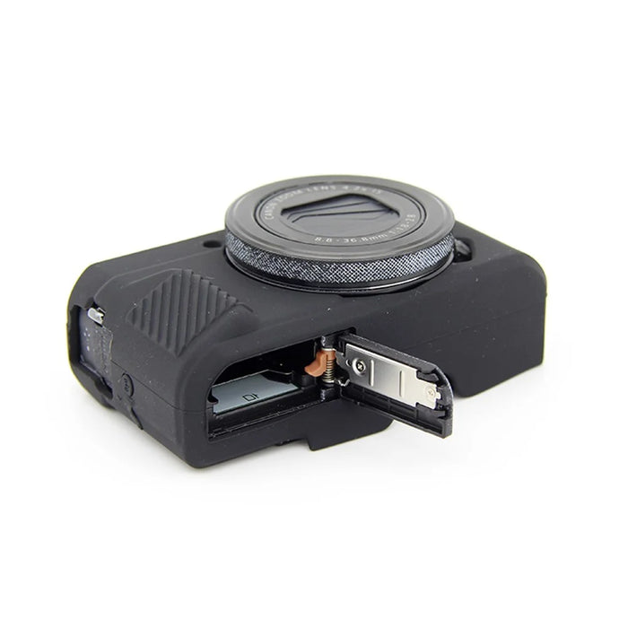 Soft Silicone Protective Case for Canon G7X Mark II - Black - 5