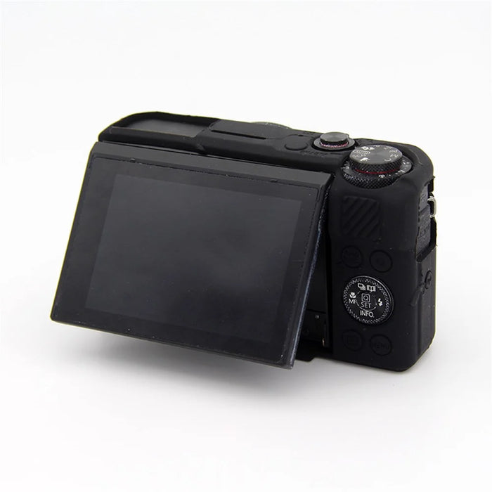 Soft Silicone Protective Case for Canon G7X Mark II - Black - 7