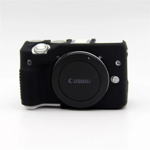 Soft Silicone Protective Case for Canon EOS M3 (18-55mm) - Black - 1