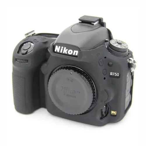 Soft Silicone Protective Shell for Nikon D750 Digital SLR Camera - Black - 1