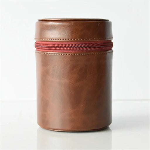 Camera Lens Bag Lens PU Leather Protective Case for Nikon Canon Sony Fujifilm etc - Size: S / Coffee - 1
