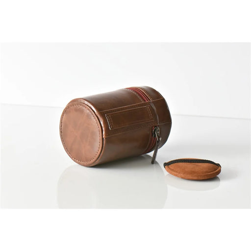 Camera Lens PU Leather Bag Protection Case for Nikon Canon Sony Fujifilm etc - Size: M / Coffee - 2