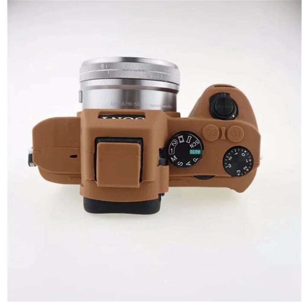 Soft Silicone Camera Case Shell for Sony Alpha A7 II / A72 / A7R2 / A7S2 - Brown - 3