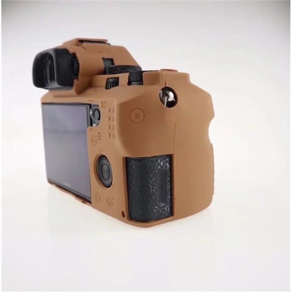 Soft Silicone Camera Case Shell for Sony Alpha A7 II / A72 / A7R2 / A7S2 - Brown - 5