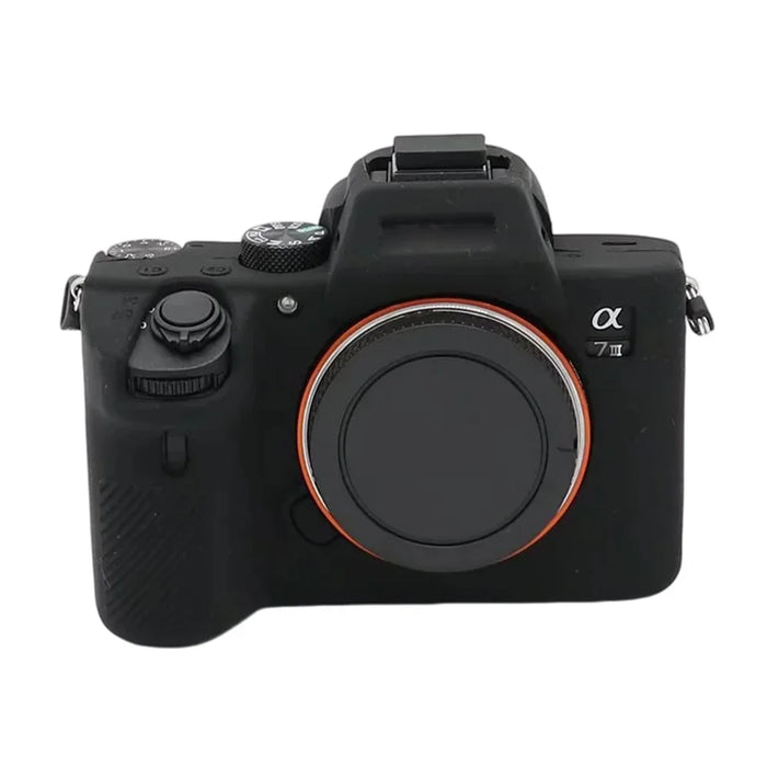 Soft Silicone Protective Case for Sony Alpha A7RIII A7R3 Camera - Black - 1