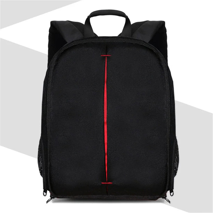 Compact Outdoor Camera Backpack Bag Waterproof DSLR Case - Red / Black - 6