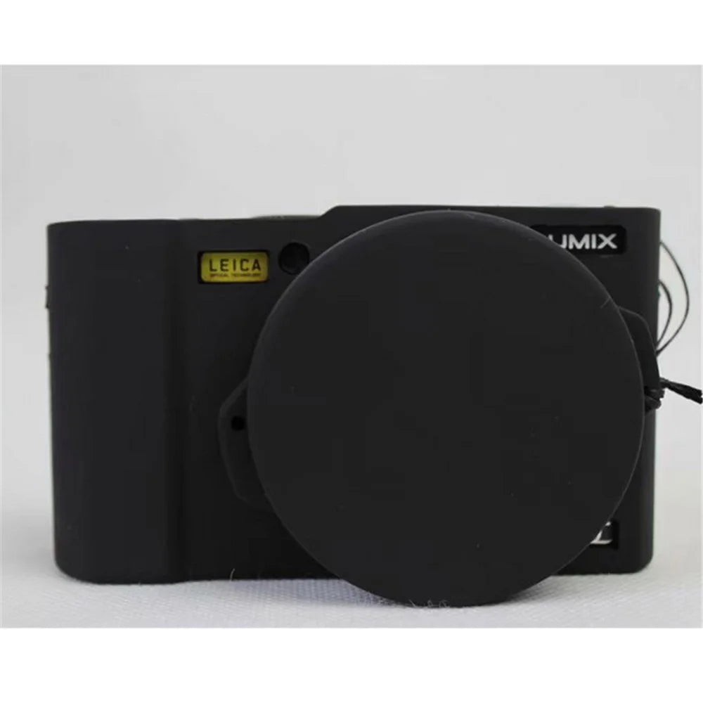 Flexible Silicone Protective Camera Case for Panasonic DMC-LX10 - Black - 1