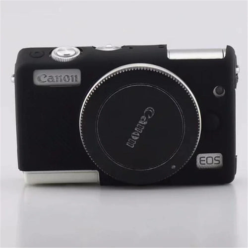 Flexible Silicone Protective Camera Case for Canon EOS M100 - Black - 1