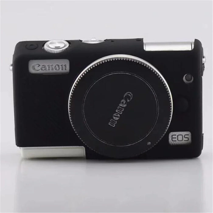 Flexible Silicone Protective Camera Case for Canon EOS M100 - Black - 1