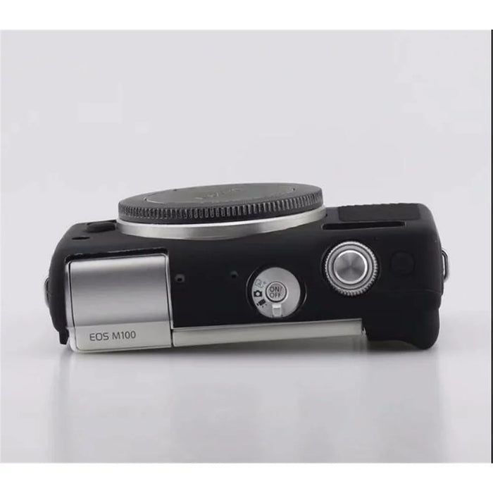 Flexible Silicone Protective Camera Case for Canon EOS M100 - Black - 2